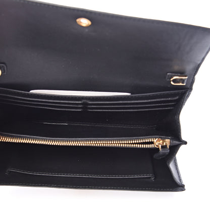 Alexander McQueen Metallic Calfskin Skull Wallet on Chain Silver 4 of 8