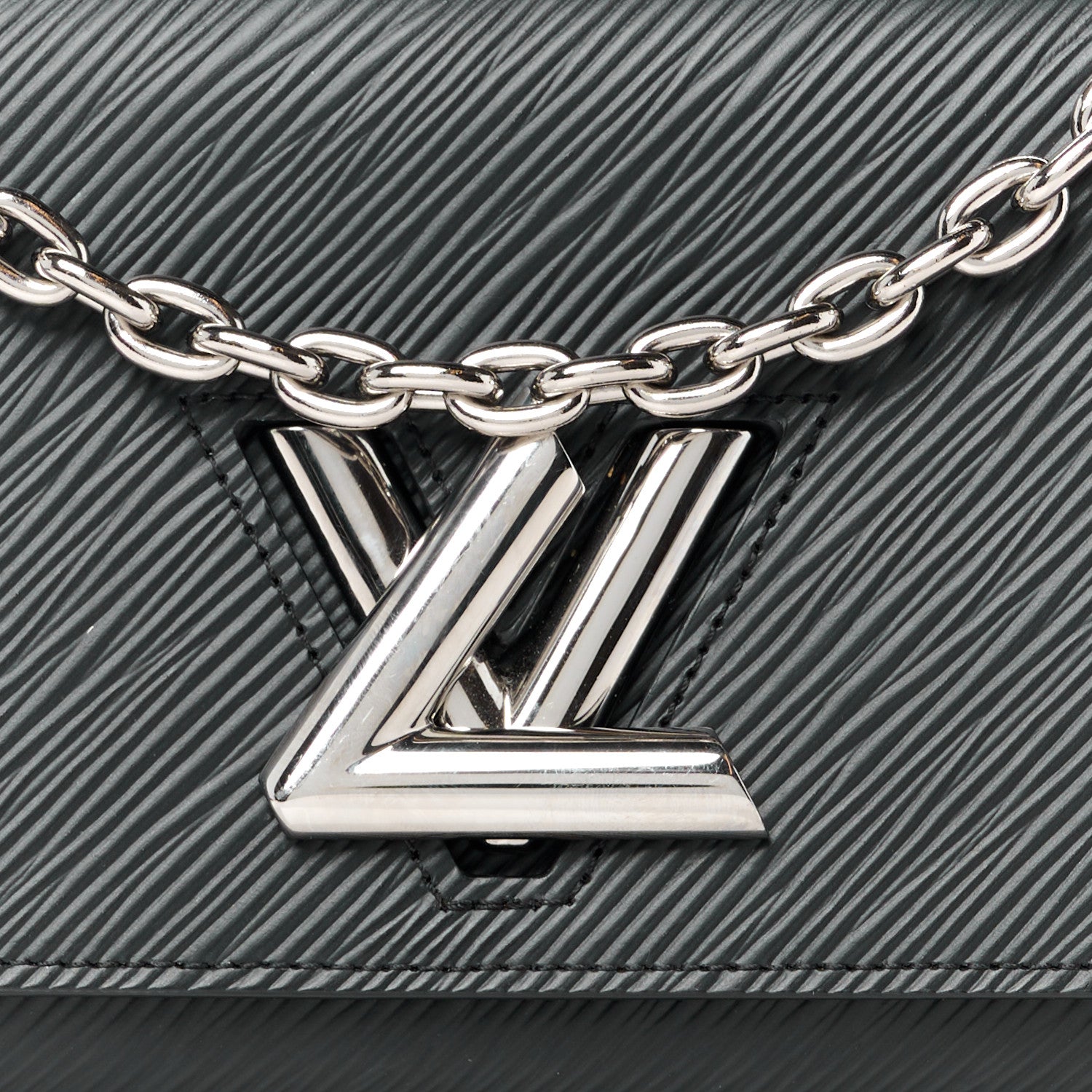 Louis Vuitton Epi Twist Chain Wallet Black 8 of 11