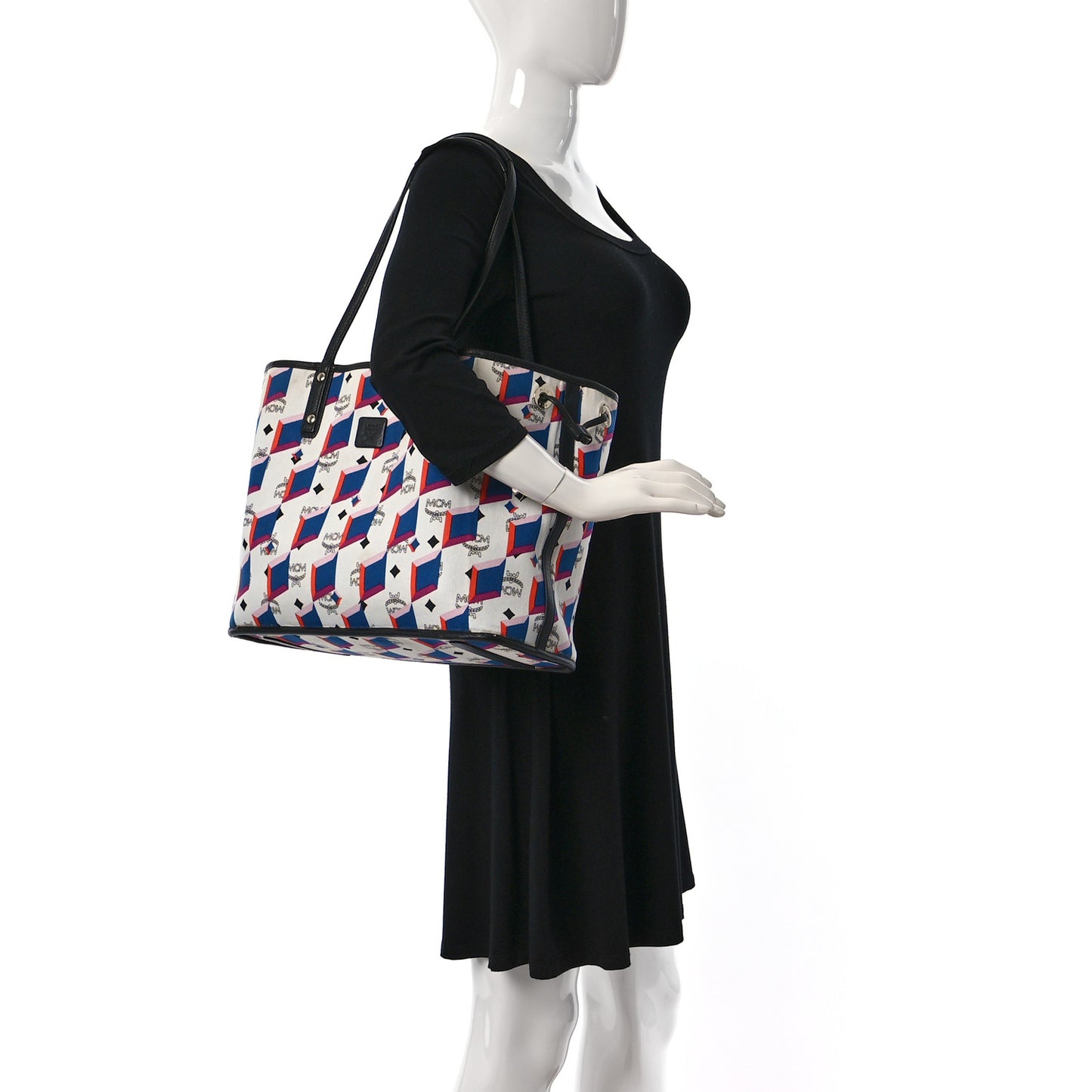 Visetos Medium Project Reversible Shopper Tote White