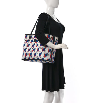 MCM Visetos Medium Project Reversible Shopper Tote White 2 of 17