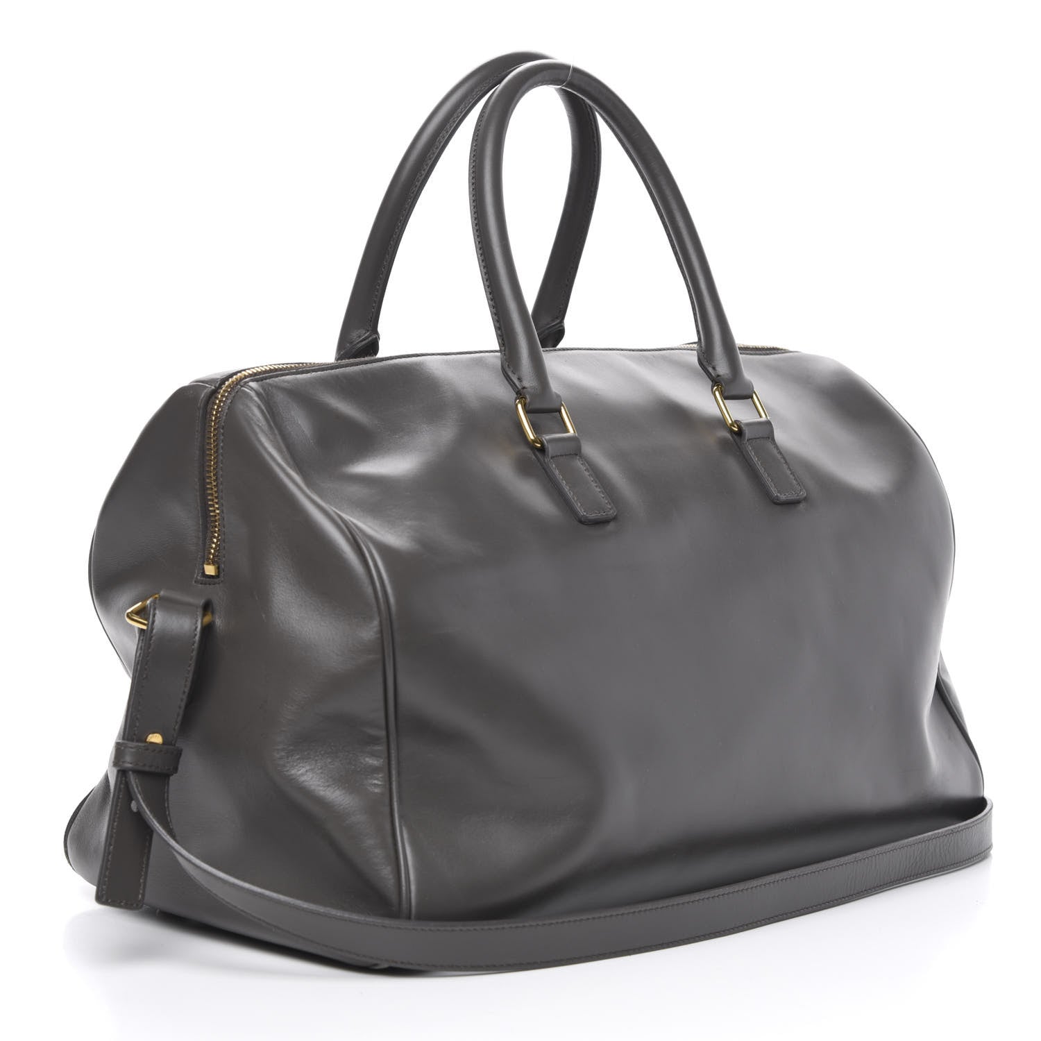 Saint Laurent Calfskin Classic Duffle 12 Earth 4 of 15