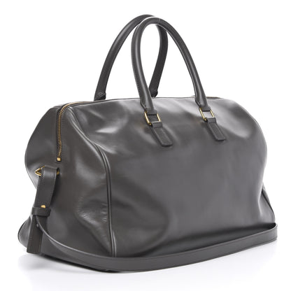 Saint Laurent Calfskin Classic Duffle 12 Earth 4 of 15