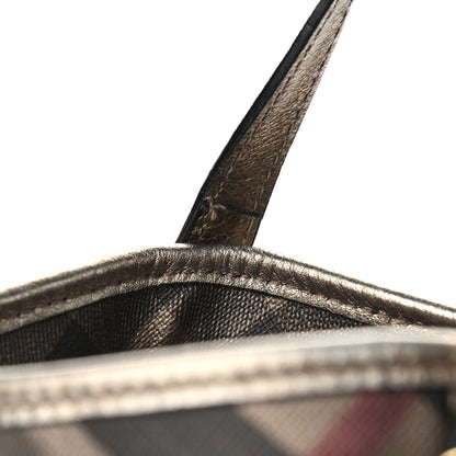 Burberry Metallic Nova Check Small Canterbury Tote Gold 15 of 18