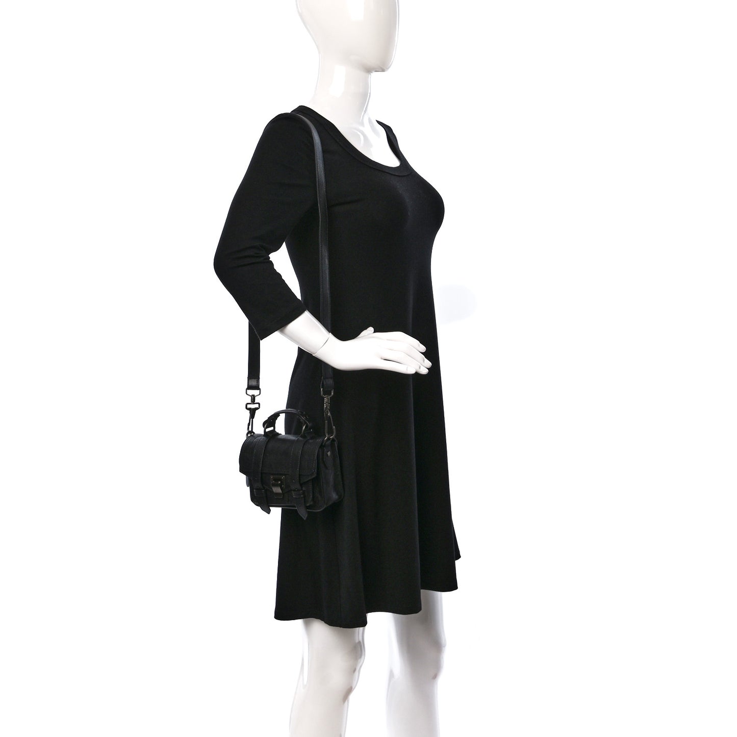 Lambskin Micro PS1 Satchel Black