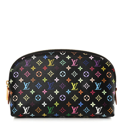 Louis Vuitton Monogram Multicolor Cosmetic Pouch Black Grenade 1 of 7