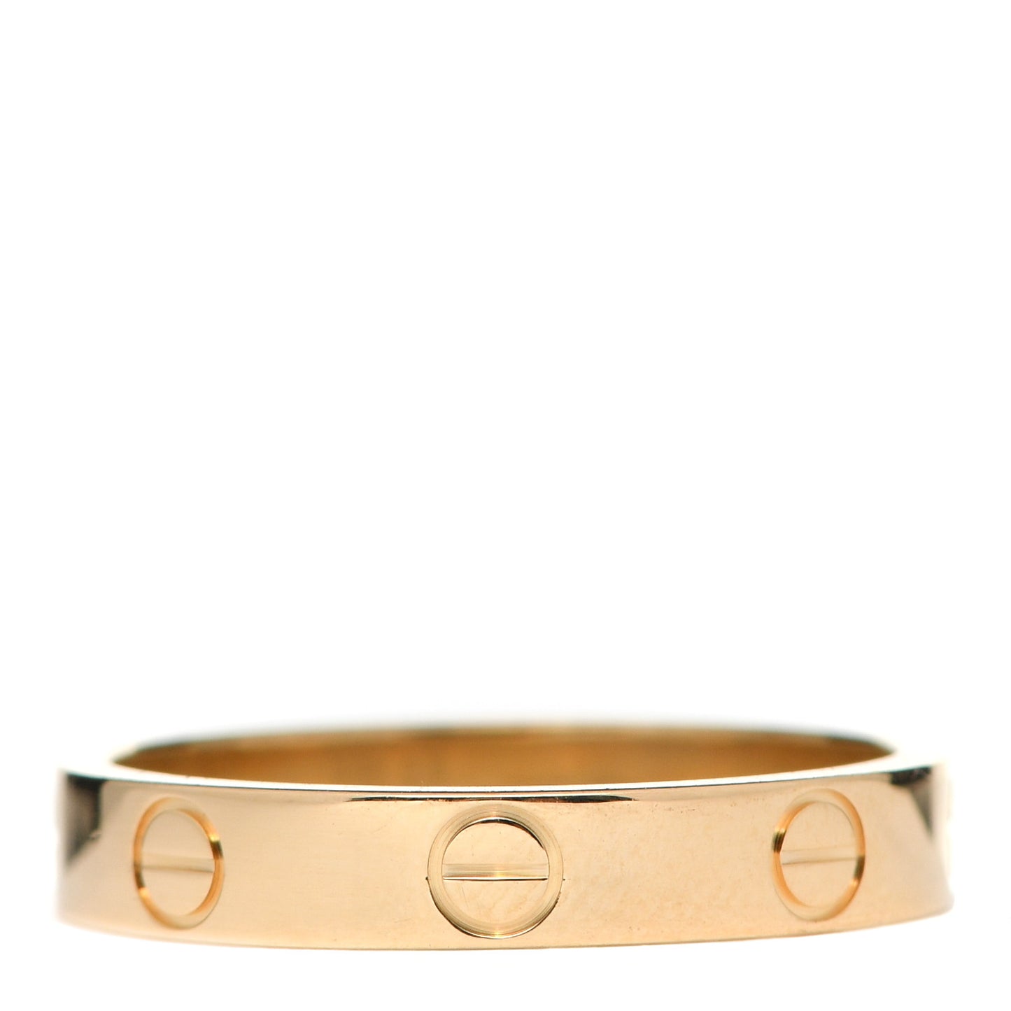 18K Yellow Gold 3.5mm LOVE Wedding Band Ring 54 6.75