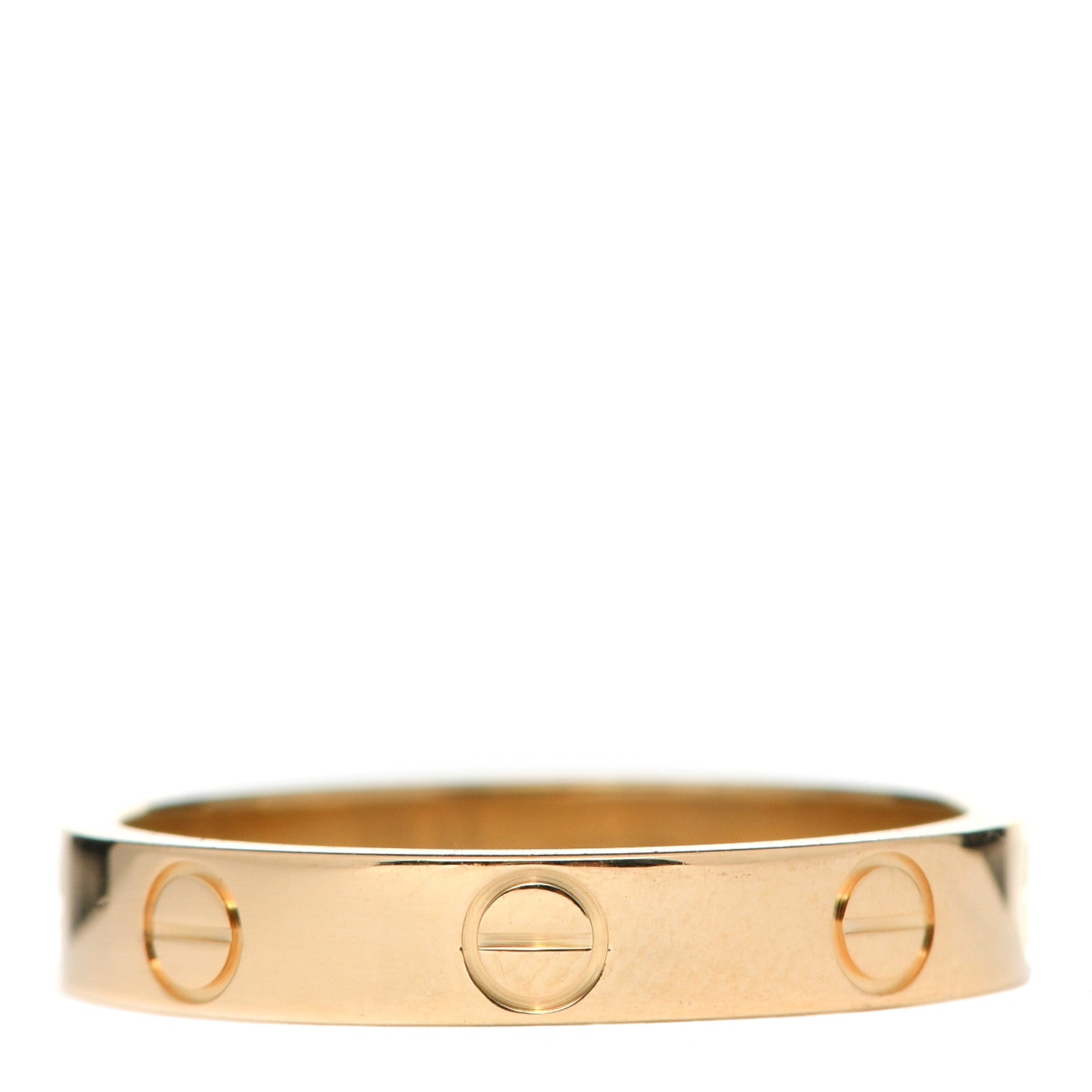 Cartier 18K Yellow Gold 3.5mm LOVE Wedding Band Ring 54 6.75 3 of 5