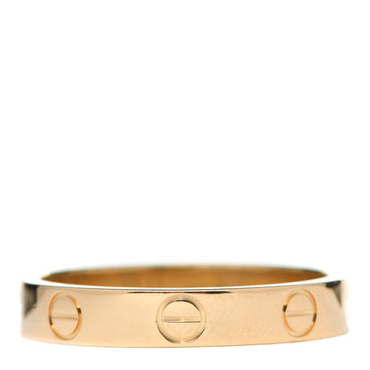 Cartier 18K Yellow Gold 3.5mm LOVE Wedding Band Ring 54 6.75 3 of 5