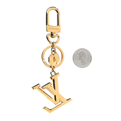 Louis Vuitton LV Facettes Bag Charm Key Holder Gold 2 of 4