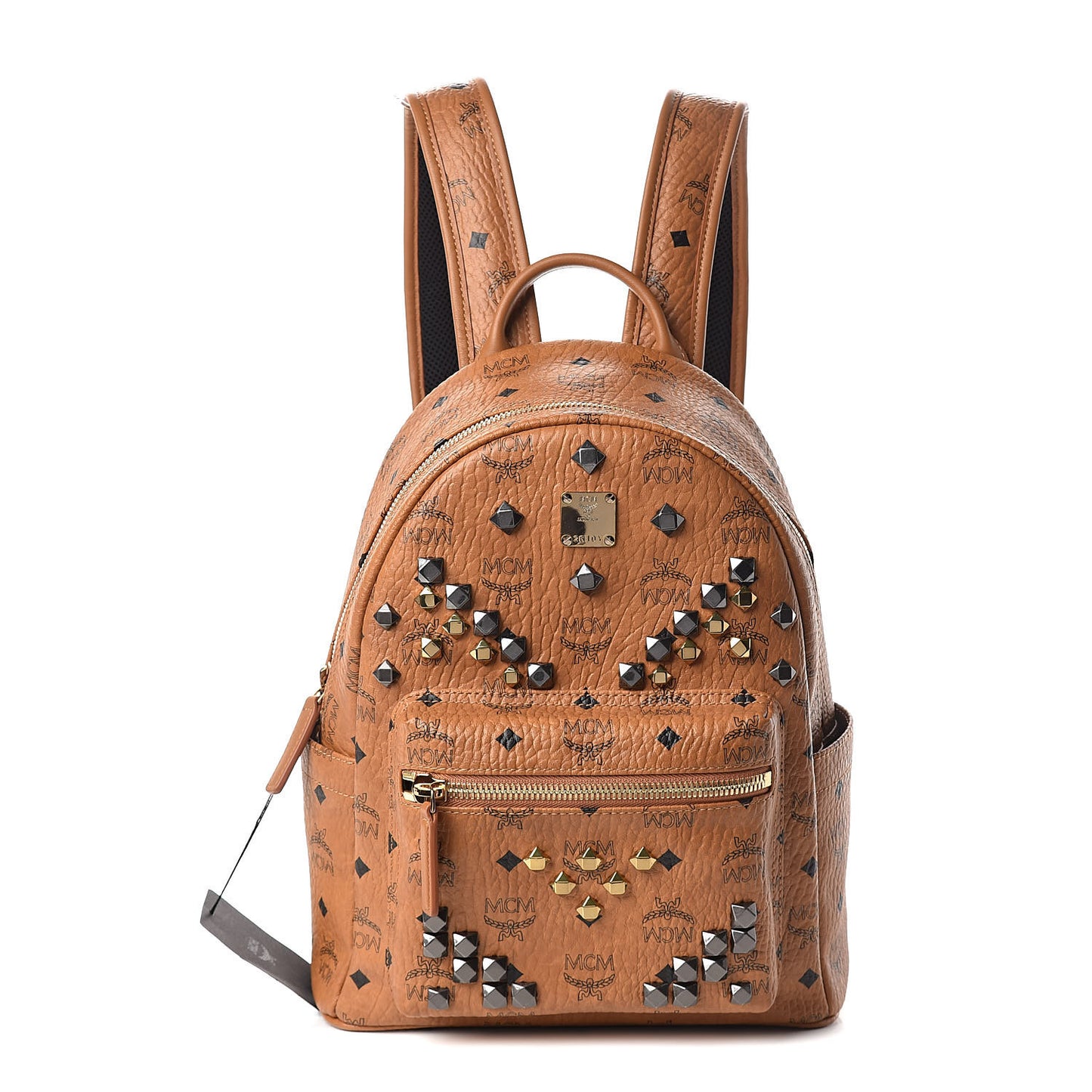 Visetos Studded Small Stark M Backpack Cognac