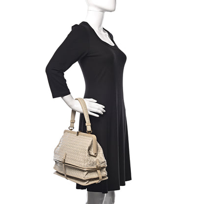 Bottega Veneta Nappa Intrecciato Ayers Frame Bag Cream 2 of 12