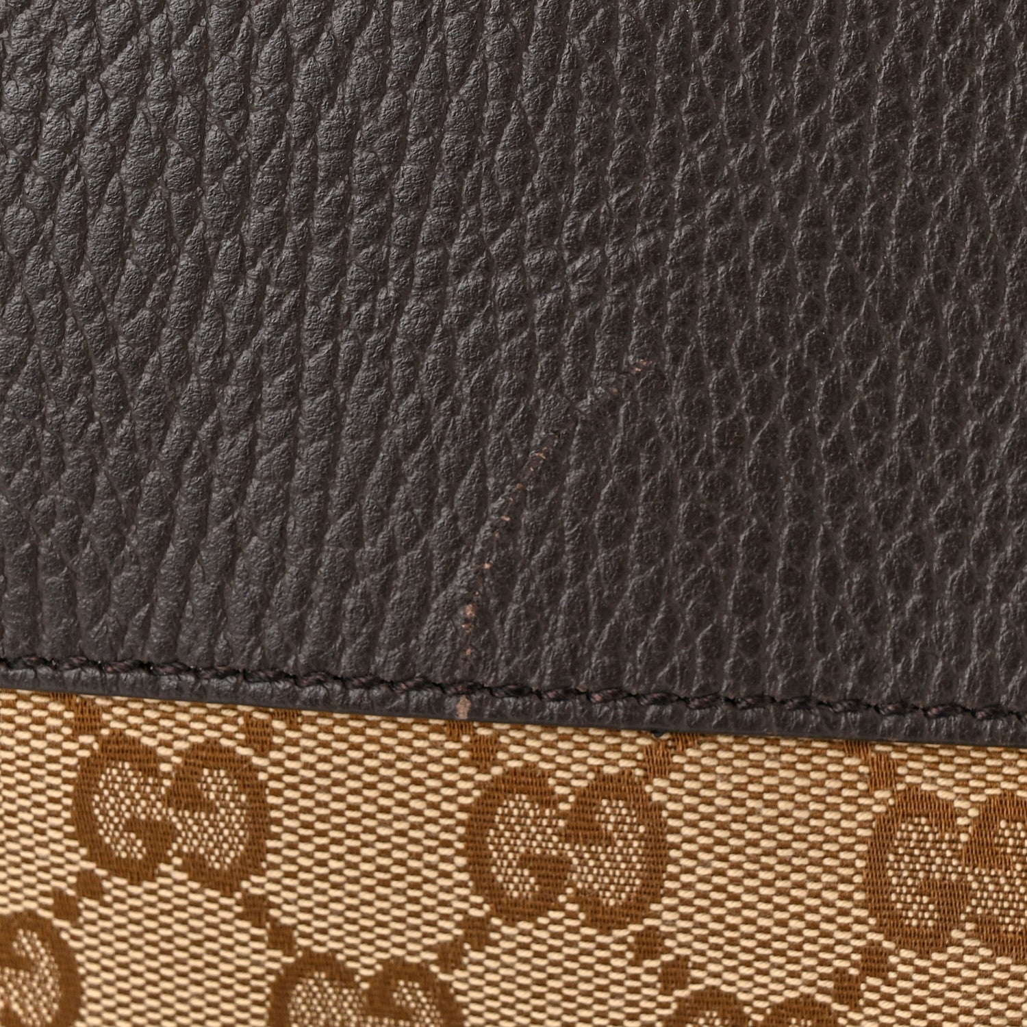 Gucci Monogram Dollar Calfskin Large Boston Duffle Bag Beige Ebony Testa di Moro Marrone Scuro 11 of 11