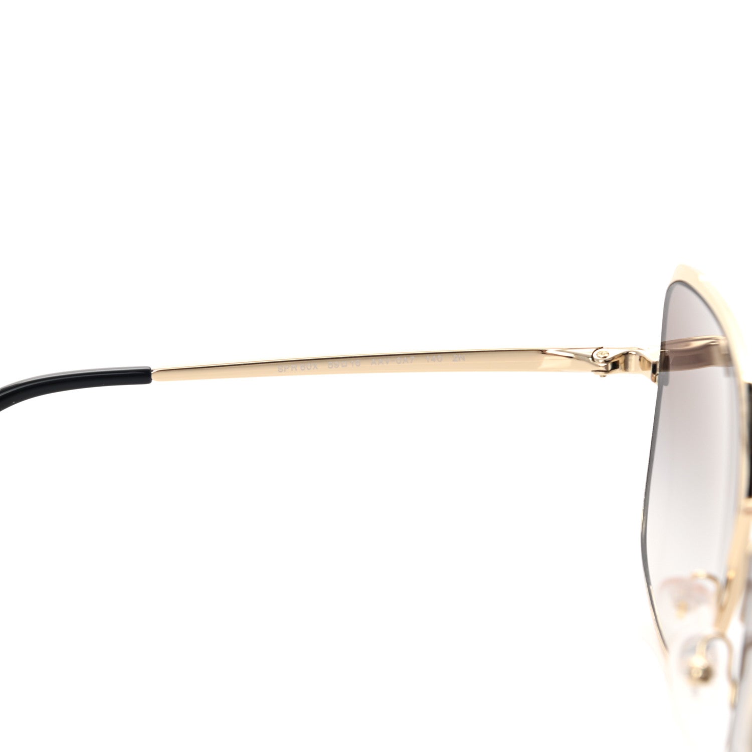Prada Retro Cat Eye Sunglasses SPR 60X Black 5 of 8