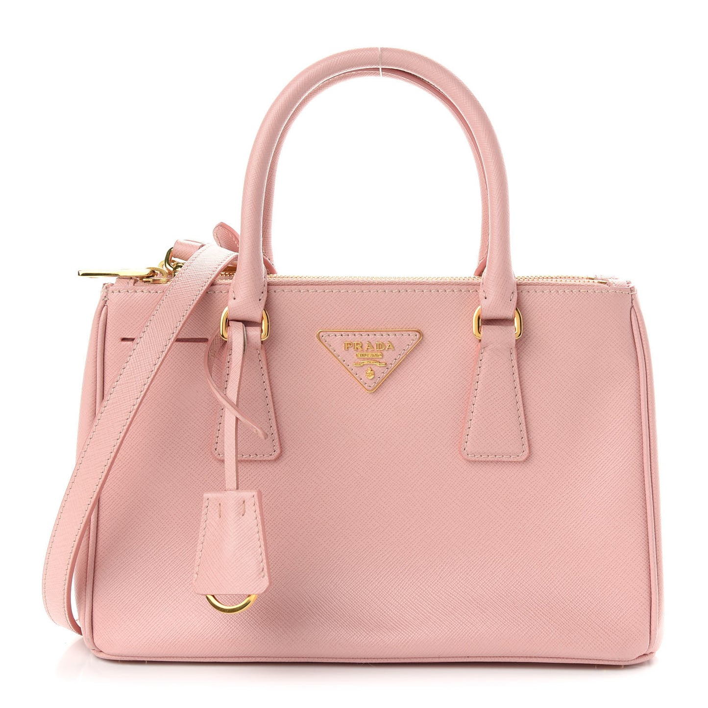 Saffiano Small Galleria Double Zip Tote Orchidea