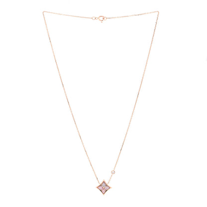 Louis Vuitton 18K Pink Gold Diamond Pink Mother of Pearl Color Blossom BB Star Pendant Necklace 3 of 6