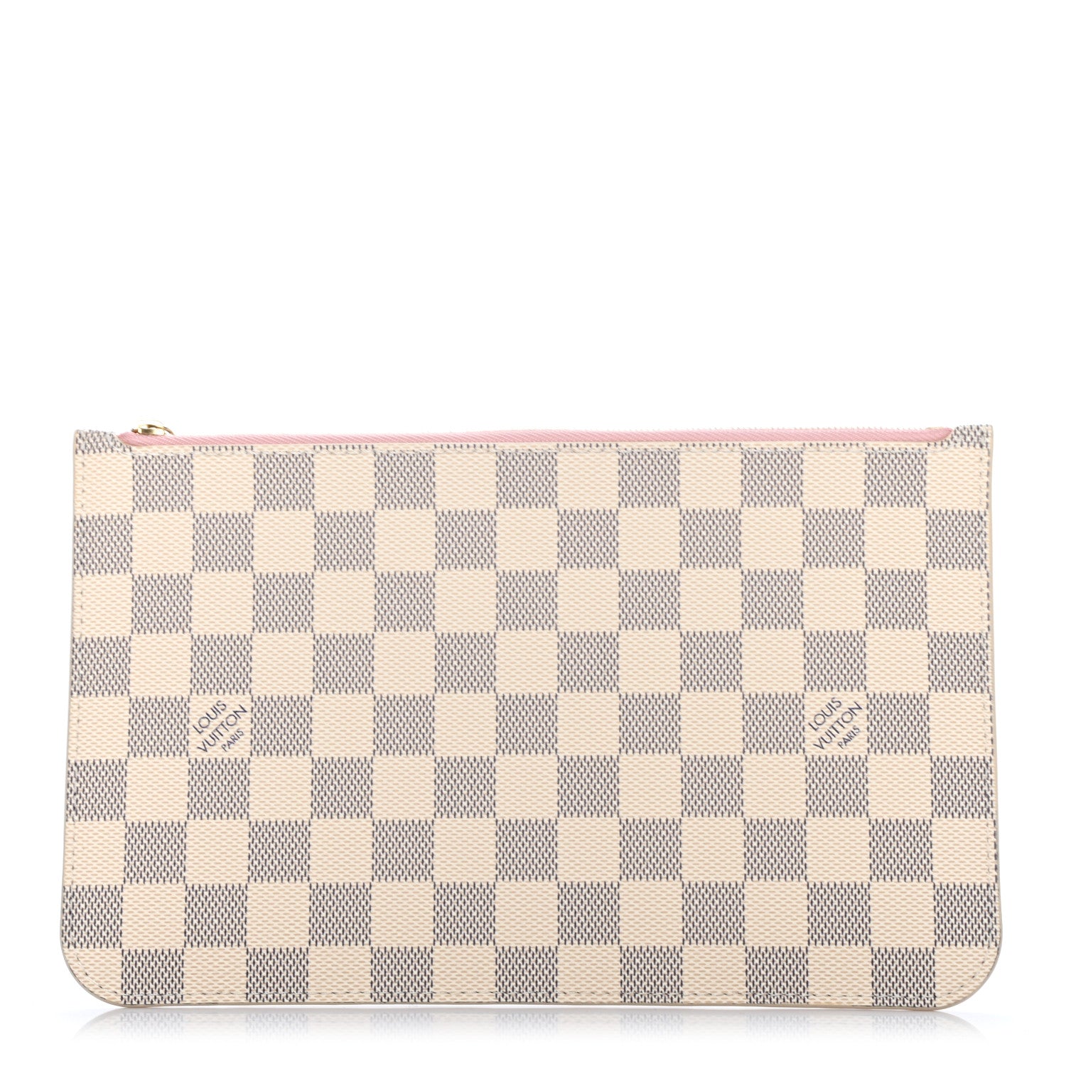 Louis Vuitton Damier Azur Neverfull MM GM Pochette Rose Ballerine 1 of 7