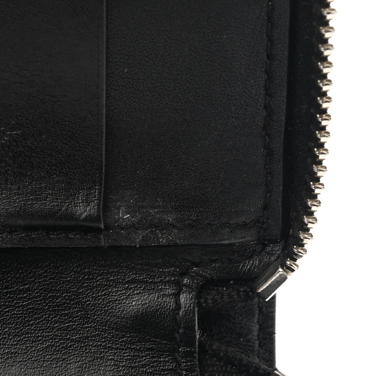 Saint Laurent Ultra Calfskin Monogram Mens Zip Around Continental Wallet Black 8 of 8