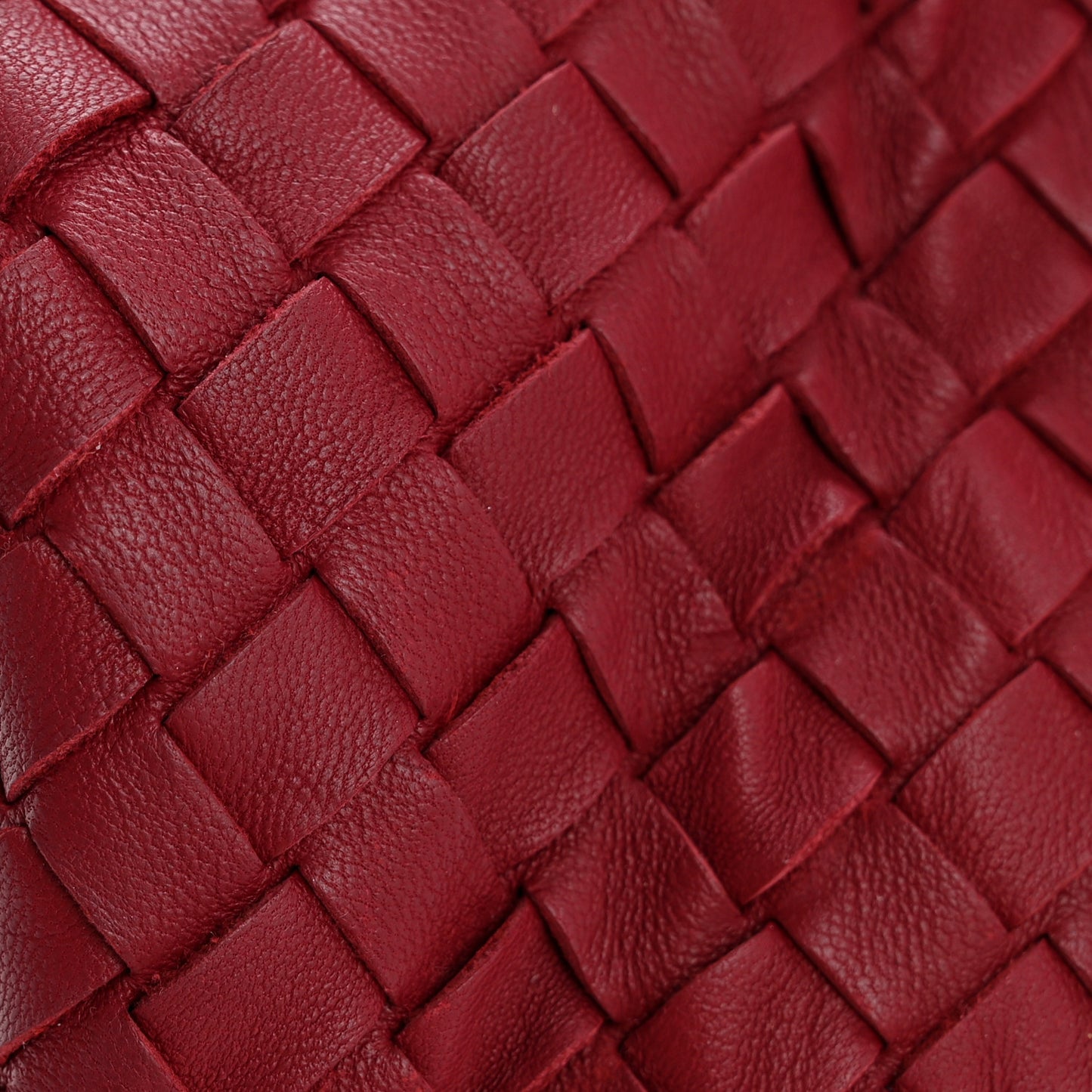 Nappa Intrecciato Parachute Bag Cassis