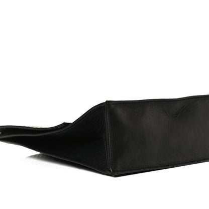 Proenza Schouler Lambskin Perforated Small Lunch Bag Clutch Black 8 of 10