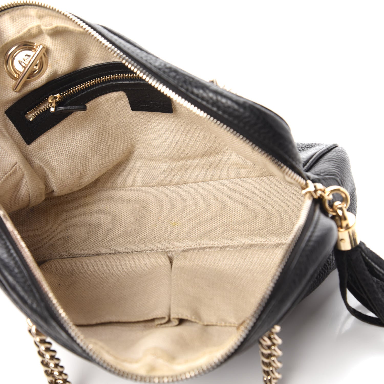 Gucci Pebbled Calfskin Small Soho Bowler Black 5 of 10