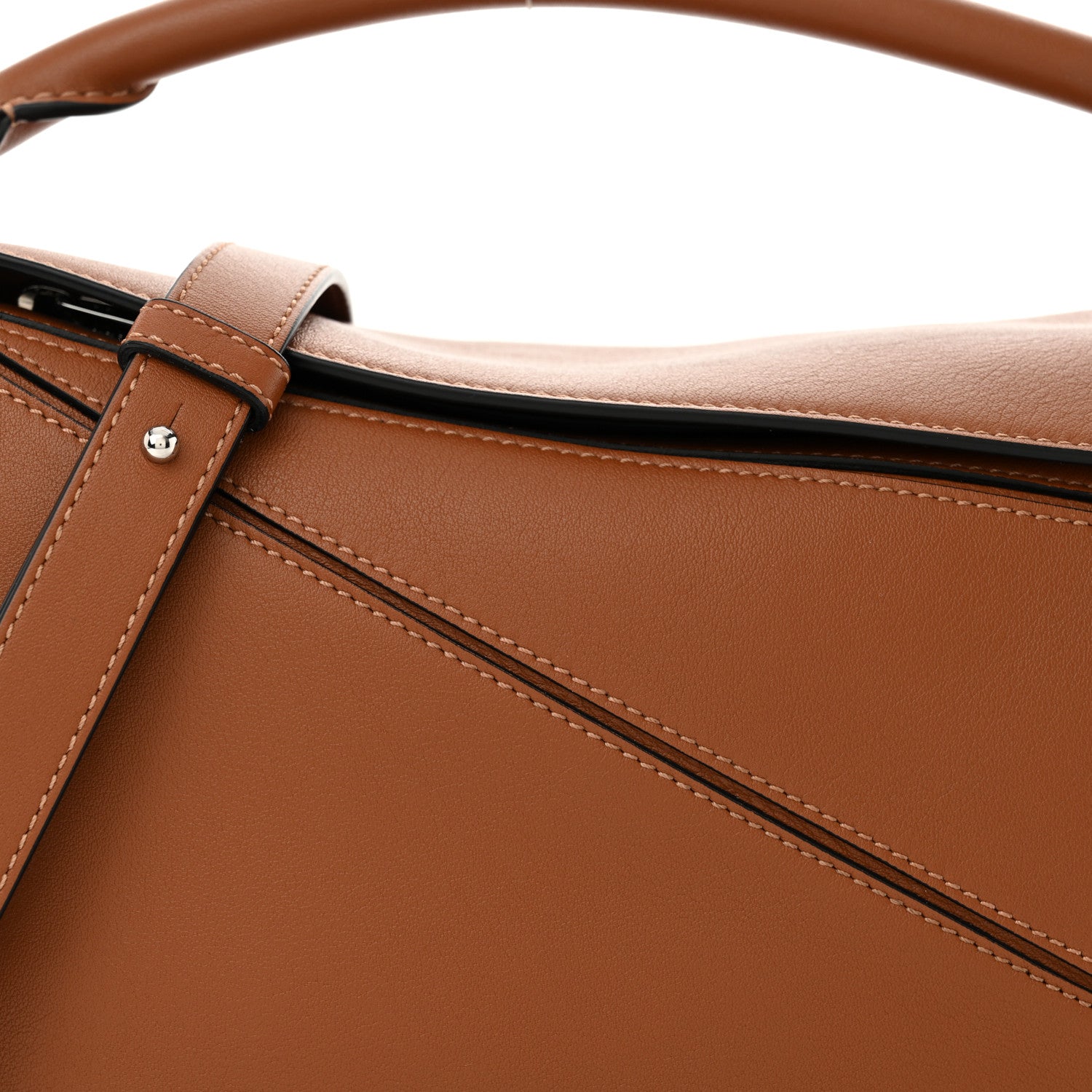 Loewe Calfskin Small Puzzle Bag Tan 8 of 10