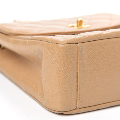 Chanel Caviar Quilted Small Single Flap Beige 11 of 14