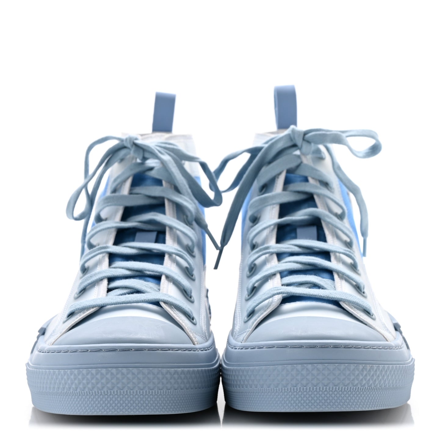 X DANIEL ARSHAM Technical Canvas Oblique Mens B23 High Top Sneakers 43 Blue Beige