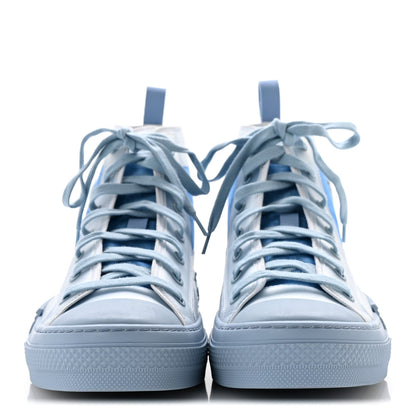 Christian Dior X DANIEL ARSHAM Technical Canvas Oblique Mens B23 High Top Sneakers 43 Blue Beige 3 of 8