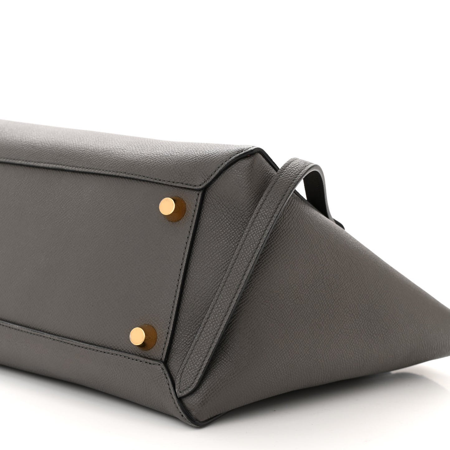 Grained Calfskin Mini Belt Bag Grey
