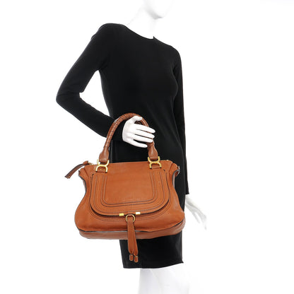 Chloe Calfskin Medium Marcie Satchel Tan 2 of 10