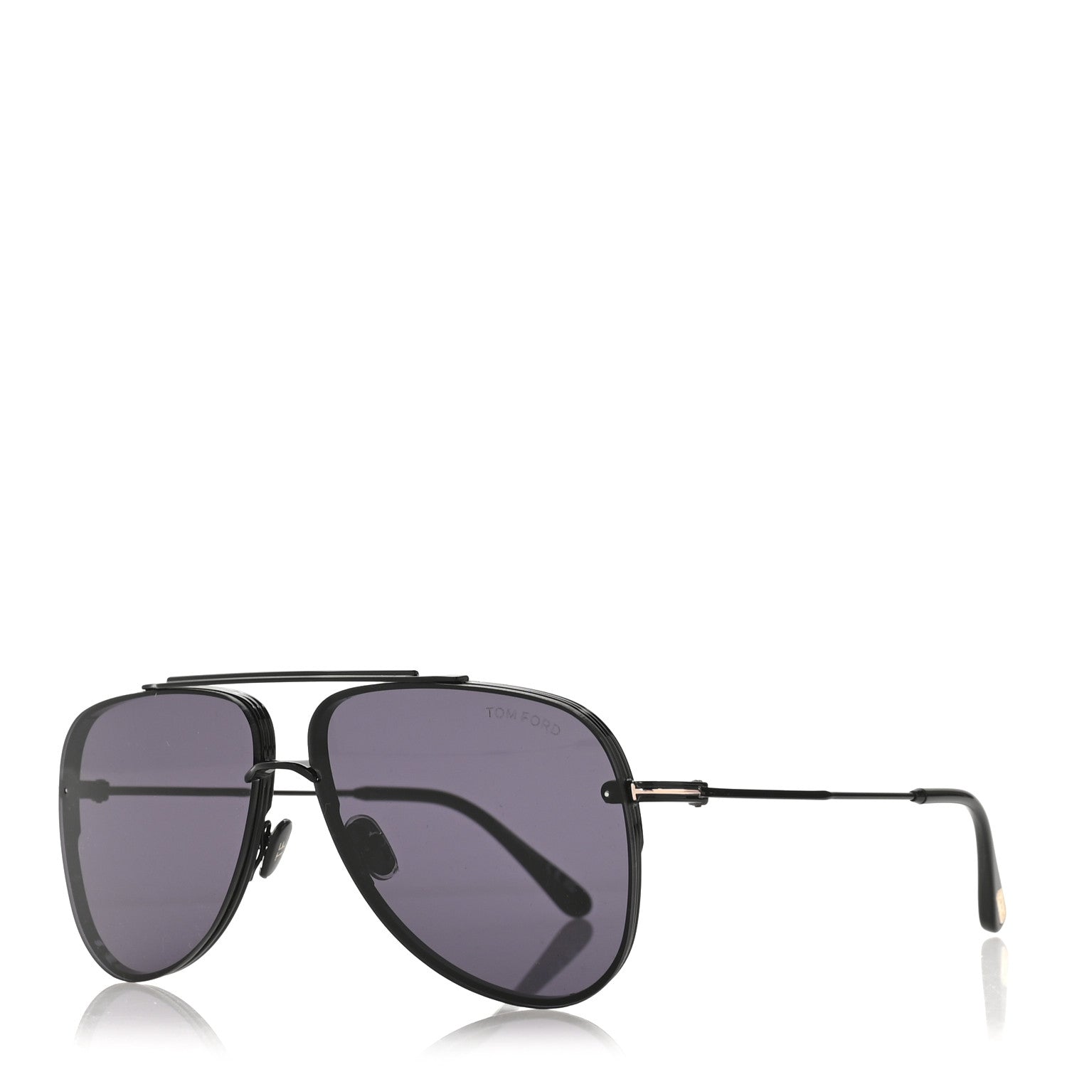 Tom Ford Aviator Leon Sunglasses TF 1071 Black 1 of 8