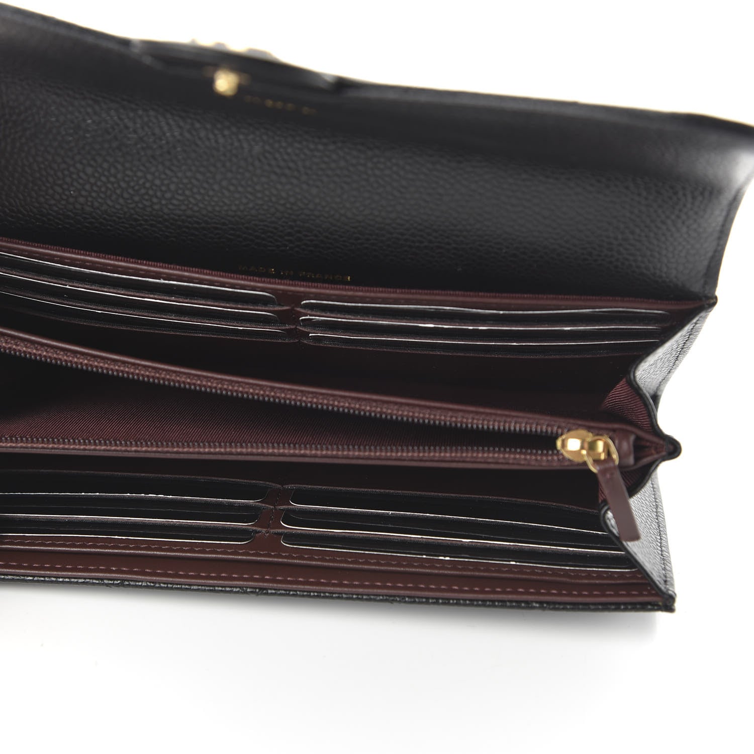 Chanel Caviar Quilted Large Gusset Flap Wallet Black 5 of 11