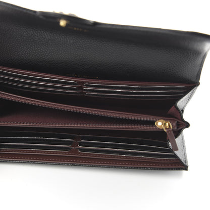 Chanel Caviar Quilted Large Gusset Flap Wallet Black 5 of 11