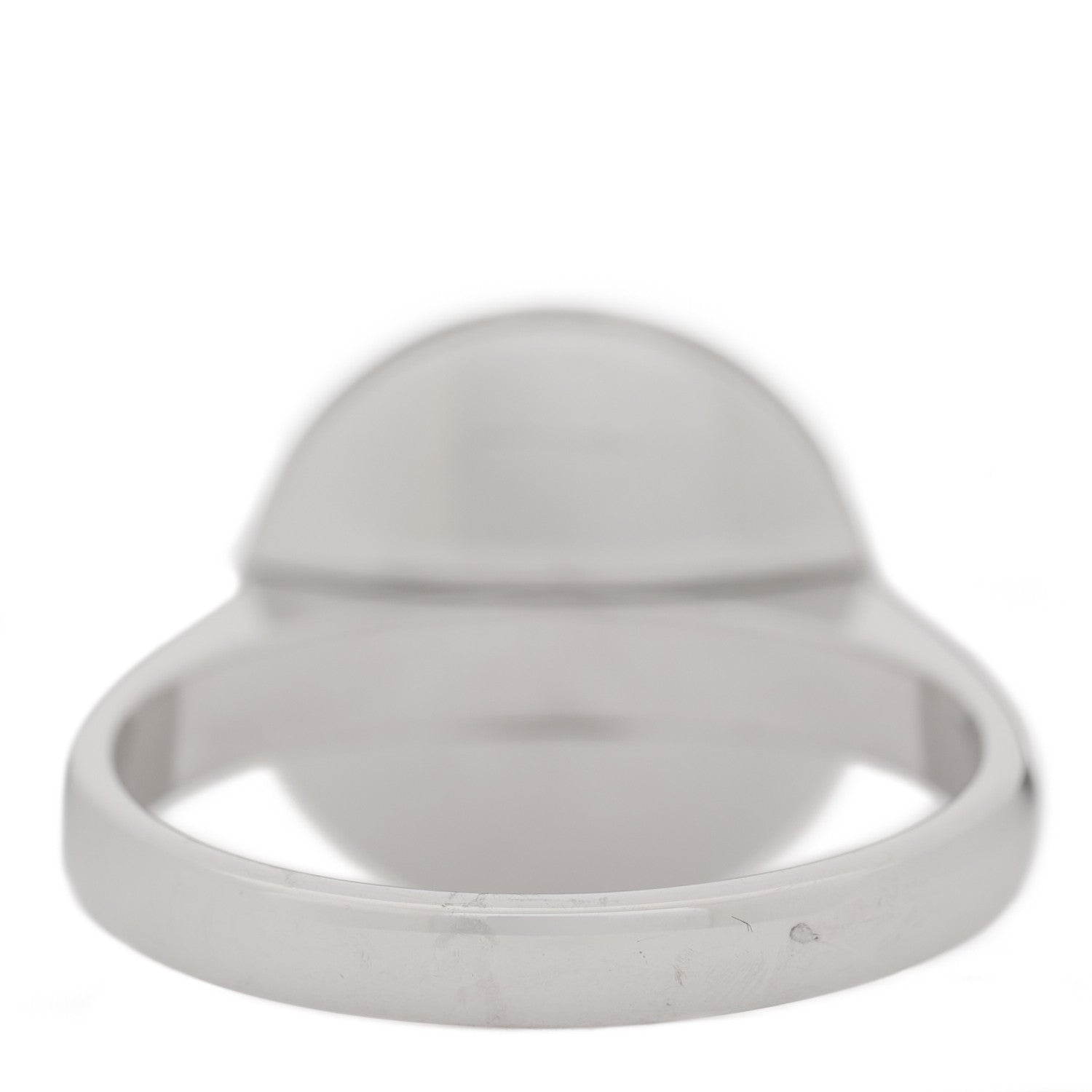 Cartier 18K White Gold Mother of Pearl Pasha Ring 48 4.5 3 of 4