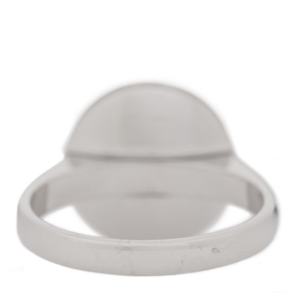 Cartier 18K White Gold Mother of Pearl Pasha Ring 48 4.5 3 of 4