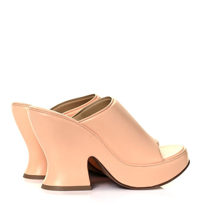 Bottega Veneta Nappa Slide Platform 115 Wedge Sandals 38 Macaroon 4 of 10