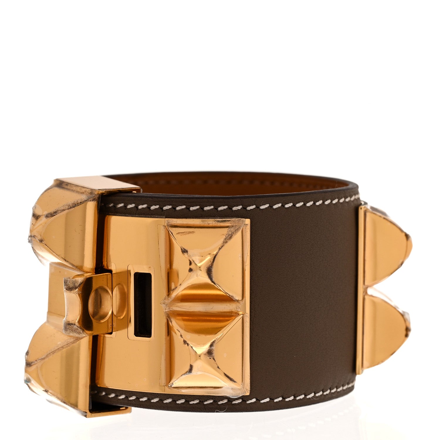 Hermes Swift Collier de Chien CDC Bracelet T2 Etoupe 3 of 7