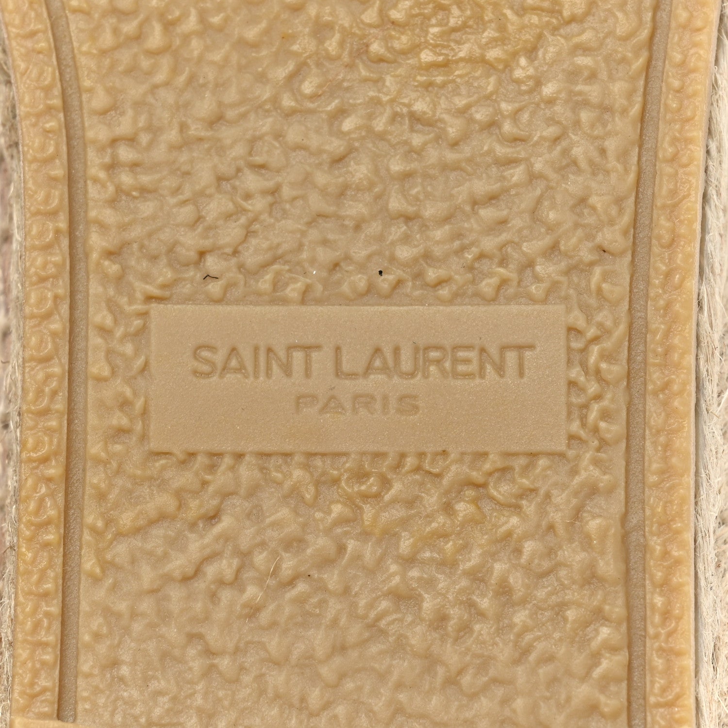 Saint Laurent Lambskin Monogram Espadrilles 36 Nude 6 of 9