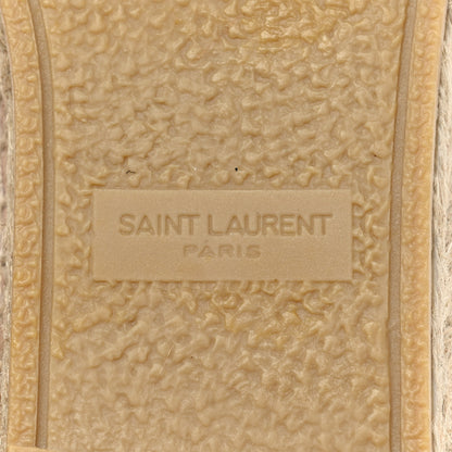 Saint Laurent Lambskin Monogram Espadrilles 36 Nude 6 of 9