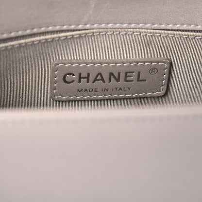 Chanel Calfskin Quilted Small Boy Flap Taupe 8 of 11