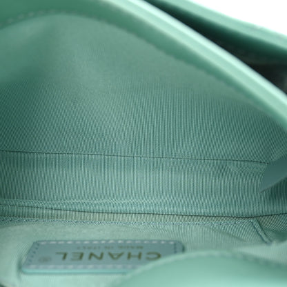 Chanel Calfskin Quilted Top Handle Flap Light Blue 5 of 10