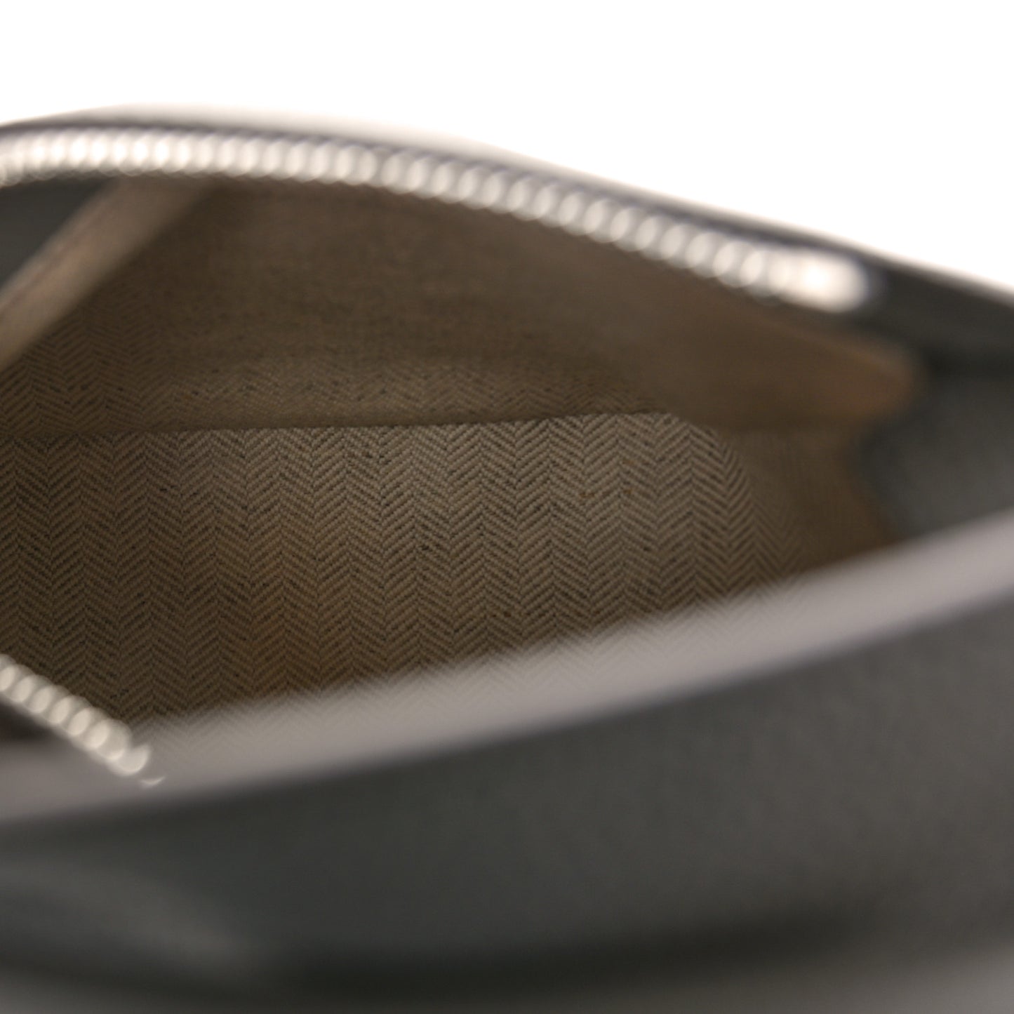 Soft Grained Calfskin Mini Puzzle Edge Bag Gunmetal