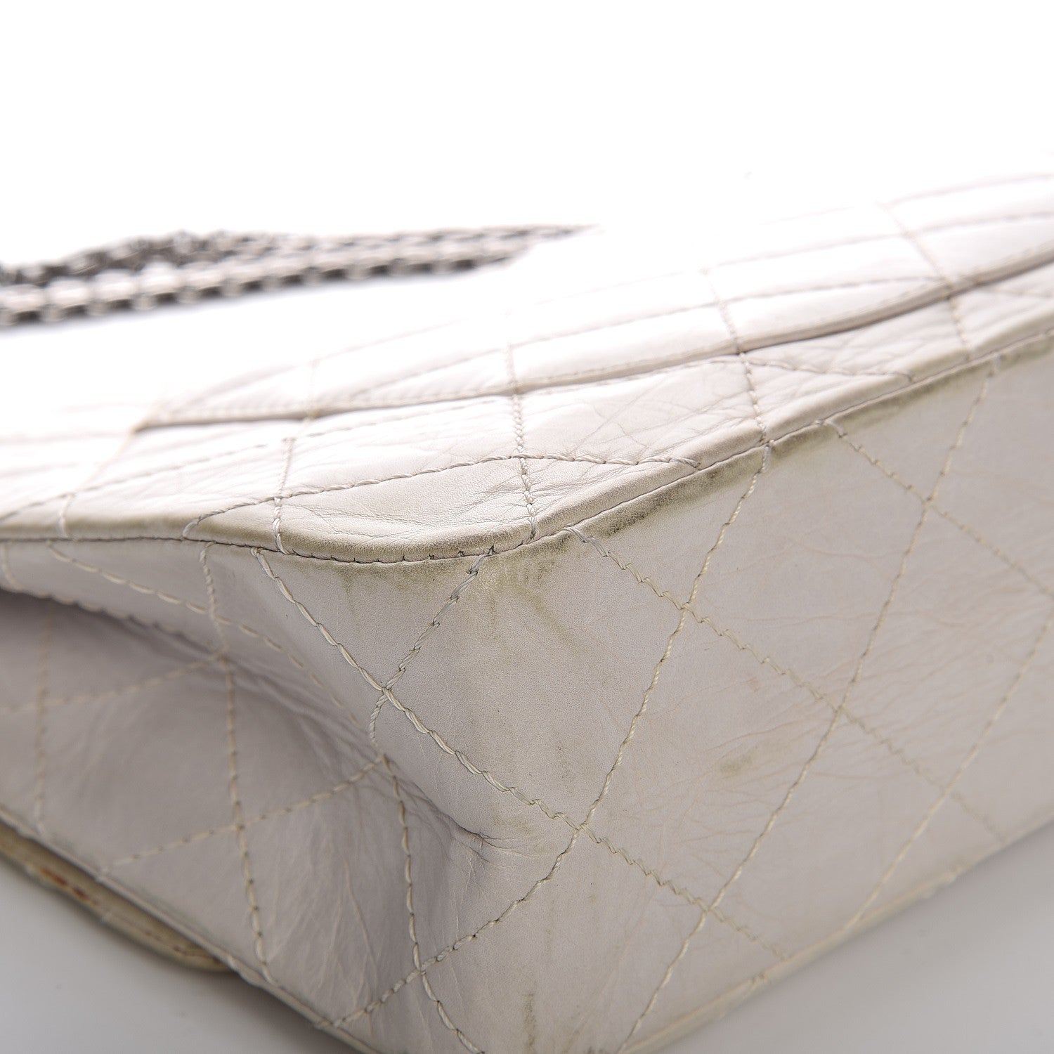 Chanel Aged Calfskin Quilted 2.55 Reissue 227 Flap White 20 of 22