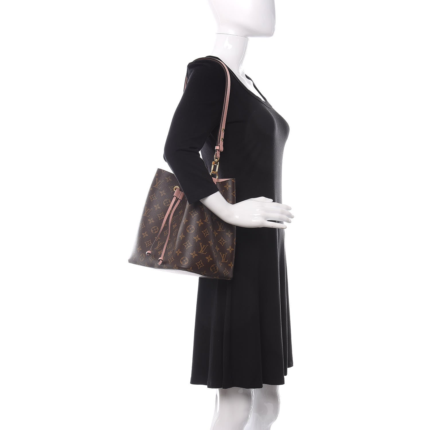 Louis Vuitton Monogram Neonoe MM Rose Poudre 2 of 9