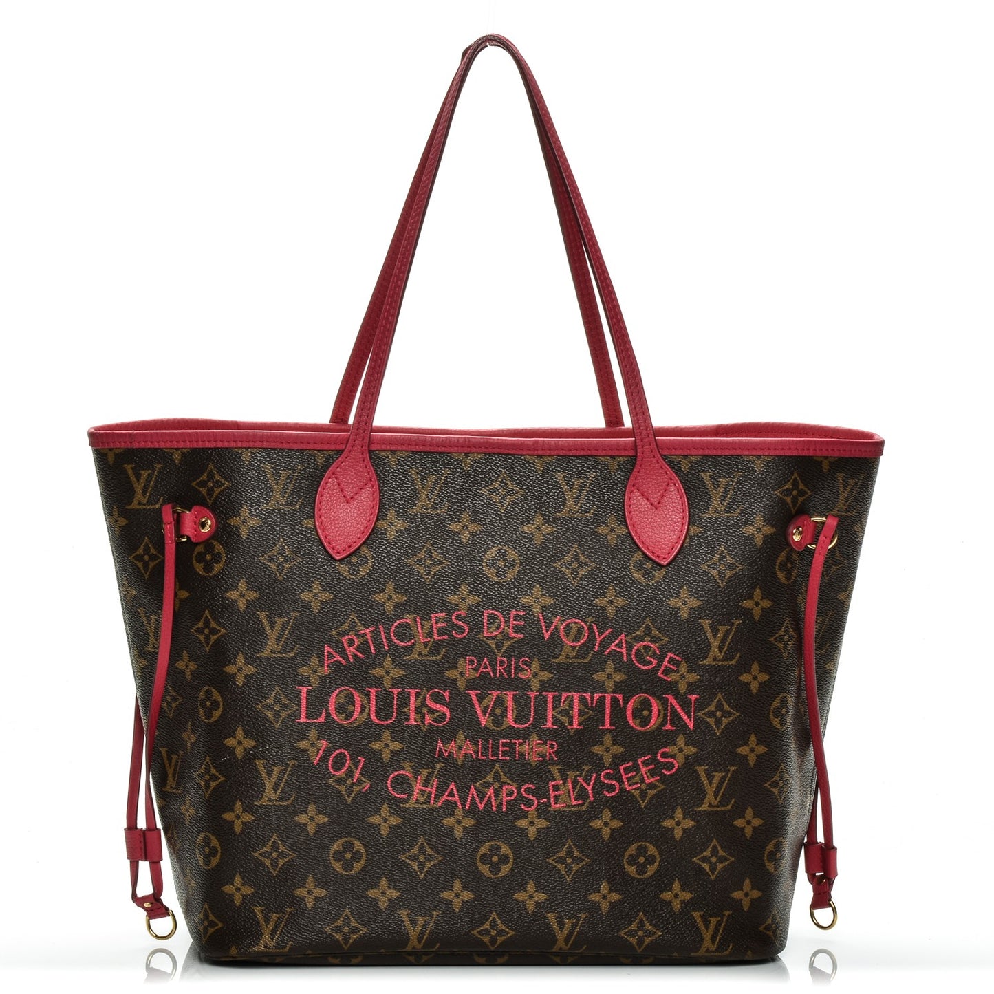 Monogram Articles de Voyage Ikat Neverfull MM Rose Indien