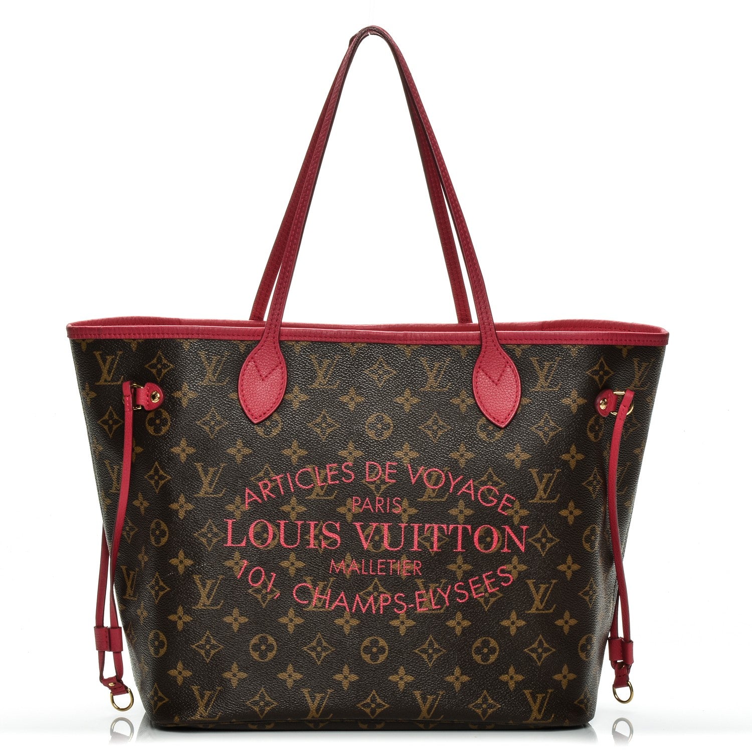 Louis Vuitton Monogram Articles de Voyage Ikat Neverfull MM Rose Indien 1 of 8