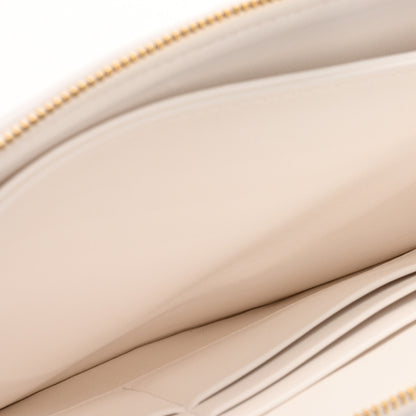 Chanel Lambskin Quilted Wave Clutch White 5 of 12