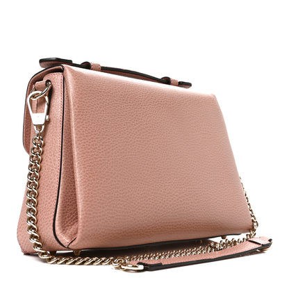 Gucci Dollar Calfskin Interlocking G Top Handle Shoulder Bag Soft Pink 3 of 10