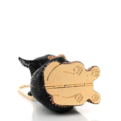 Judith Leiber Crystal Kendall's Doberman Minaudiere Clutch 4 of 12