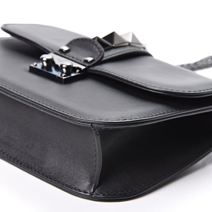 Valentino Garavani Vitello Small Glam Lock Rockstud Flap Black 7 of 8
